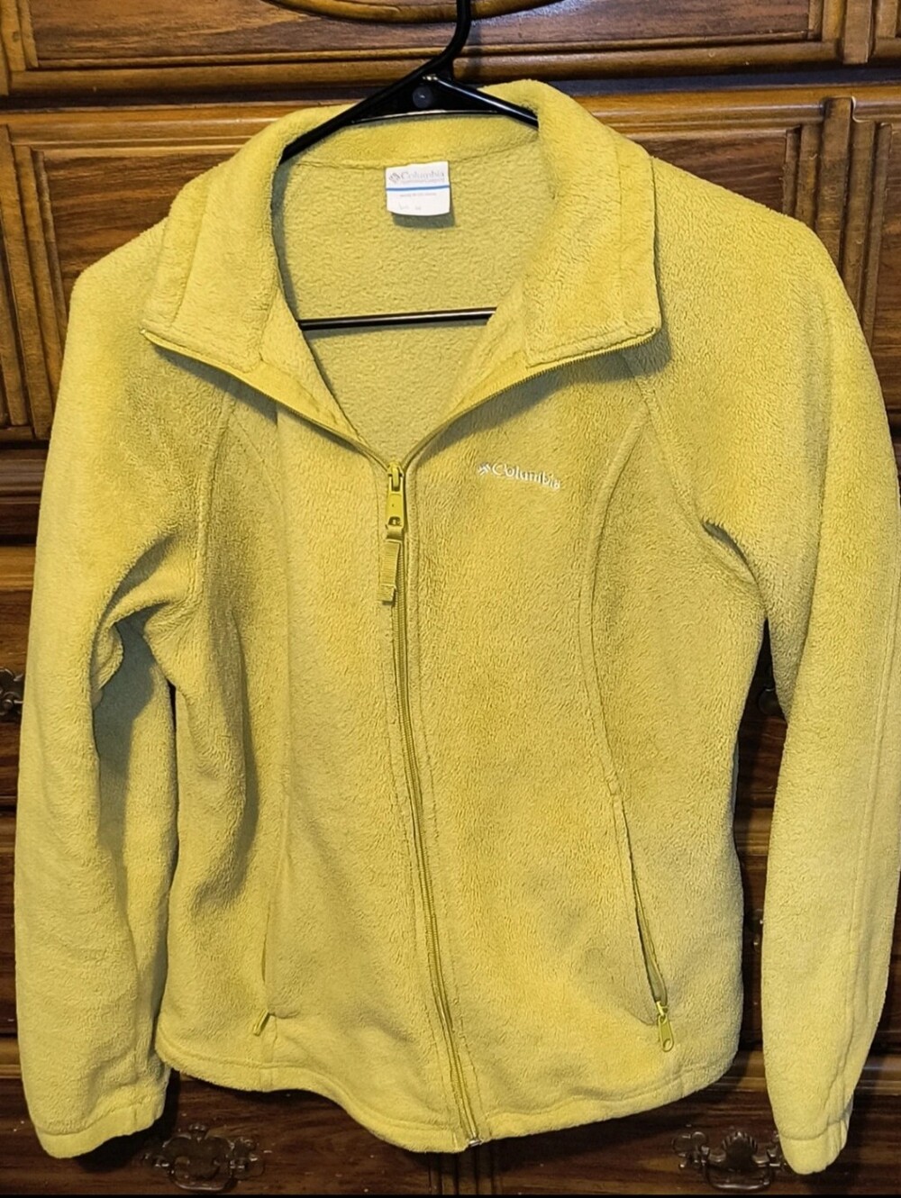 Columbia Women's Light Green Full-Zip Fleece Jacket Size M